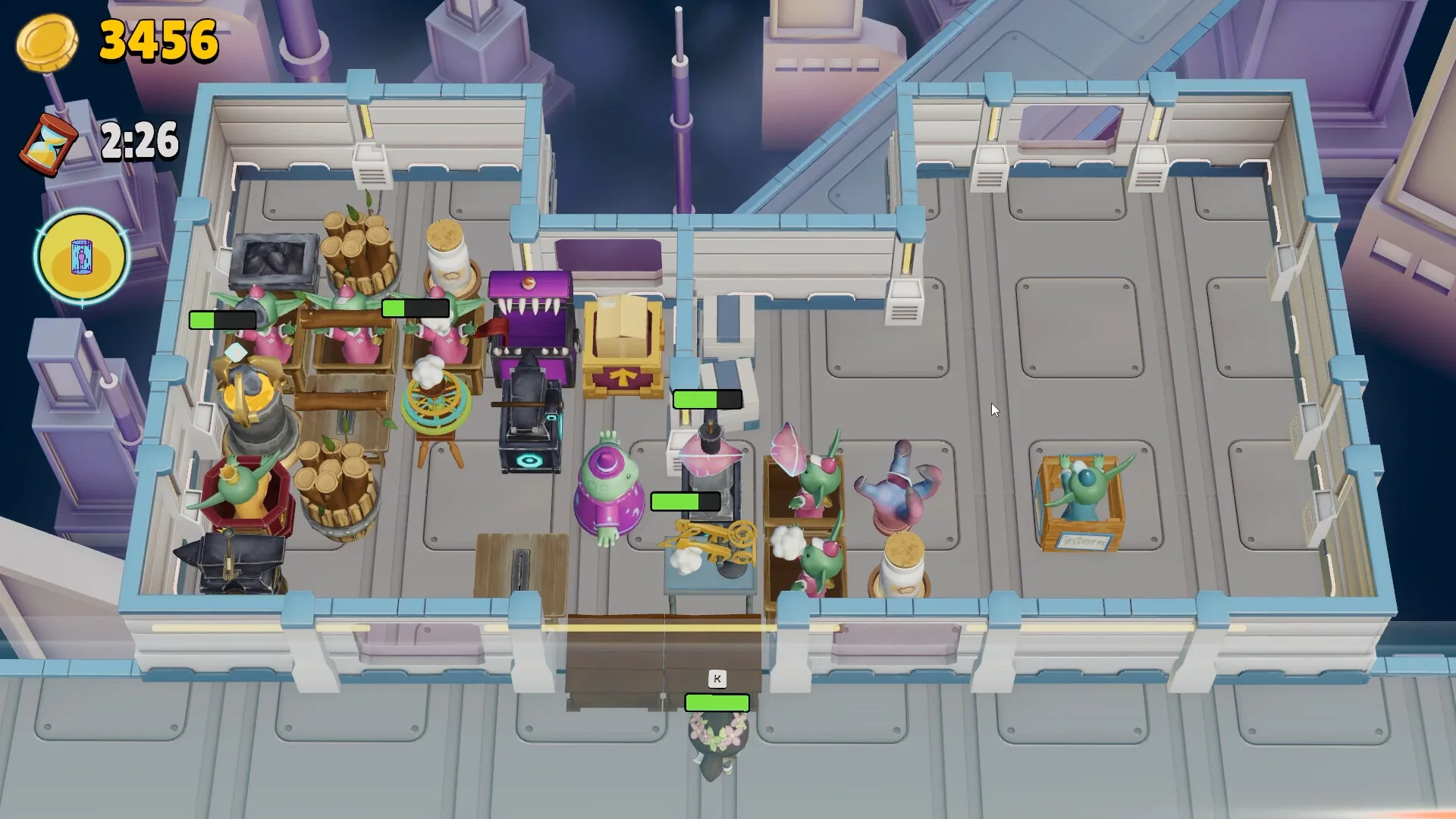 Mythic Merchants - upgraded sci-fi workshop with goblin interns